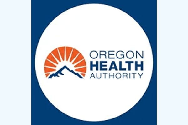 Mountain and sun logo, Oregon Health Authority