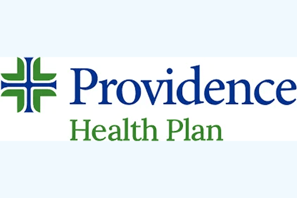 Providence logo featuring blue and green design