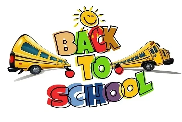 Colorful back-to-school graphic design