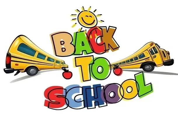 Colorful back-to-school graphic design